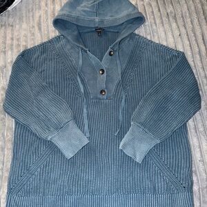Torrid Teal Hooded Sweater